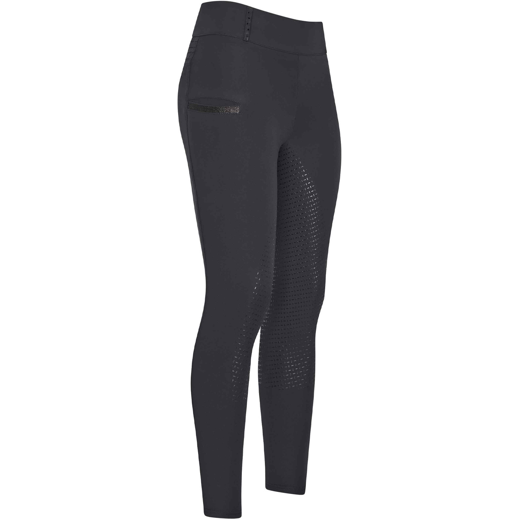 Imperial Riding Womens Shiny Sparks Full Grip Riding Tights KL44322008 - Black